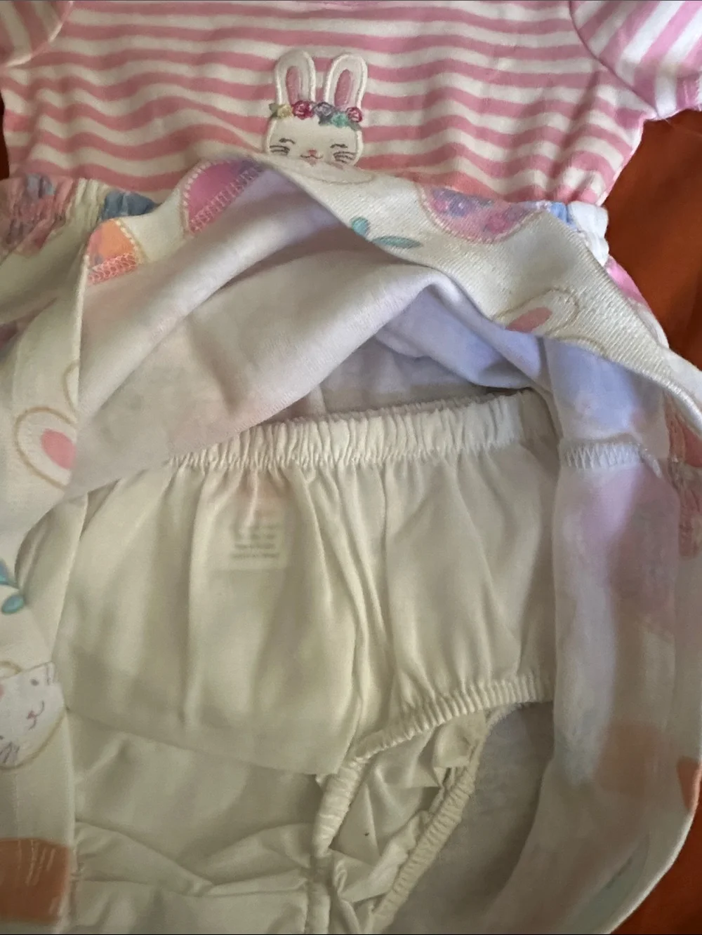 Gymboree Pink & whiteBunny and Easter Egg Dress